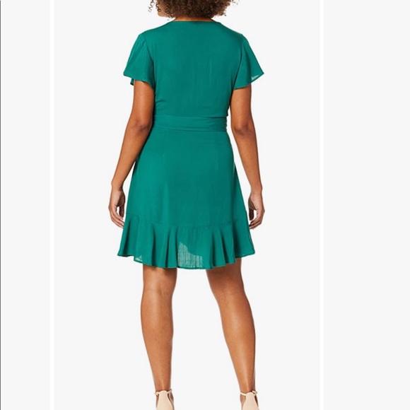 BCBGeneration Flutter Sleeve Surplice Dress XXS - Picture 2 of 7